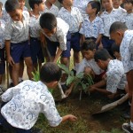 World Environment Day Tree planting by children (ENP)