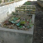 GCC Cement and Bamboo Compost Pits behind school yard (ENP)