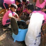Binning and sorting compost and other recycling products (ENP)
