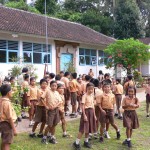Clean Up Day group at one of our 7 schools (ENP)